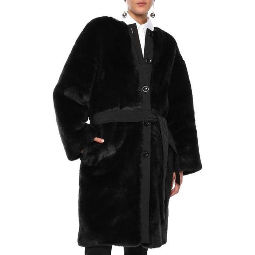 GOEN. J faux mink fur oversized coat